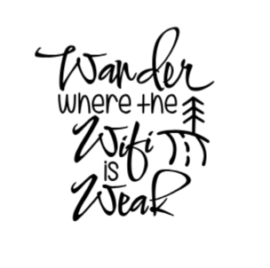 Wander vinyl sticker